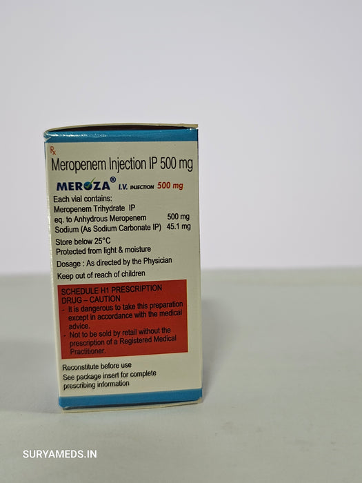 MEROZA 500 MG INJECTION