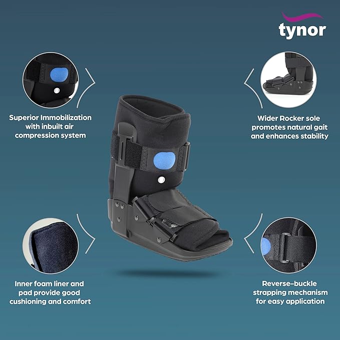 TYNOR WALKER BOOT AIR,BLACK, 1 UNIT