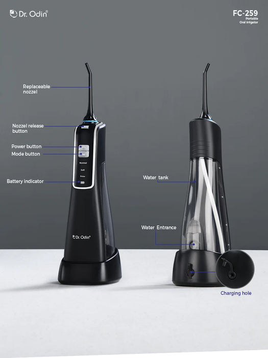 DR ODIN Portable Oral Irrigator Black FC259