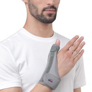 TYNOR THUMB SPICA SPLINT, GREY, 1 UNIT