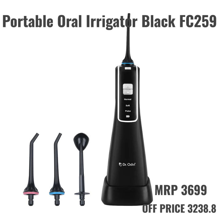 DR ODIN Portable Oral Irrigator Black FC259