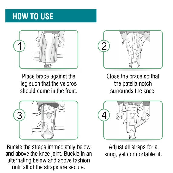 MEDEMOVE KNEE BRACE IMMOBILIZER LONG TYPE