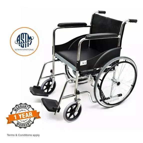 MEDEMOVE WHEELCHAIR WITH COMMODE SEAT LIFT