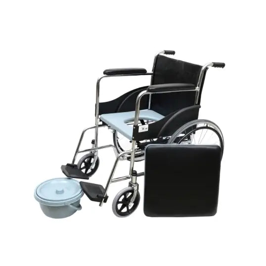 MEDEMOVE WHEELCHAIR WITH COMMODE SEAT LIFT