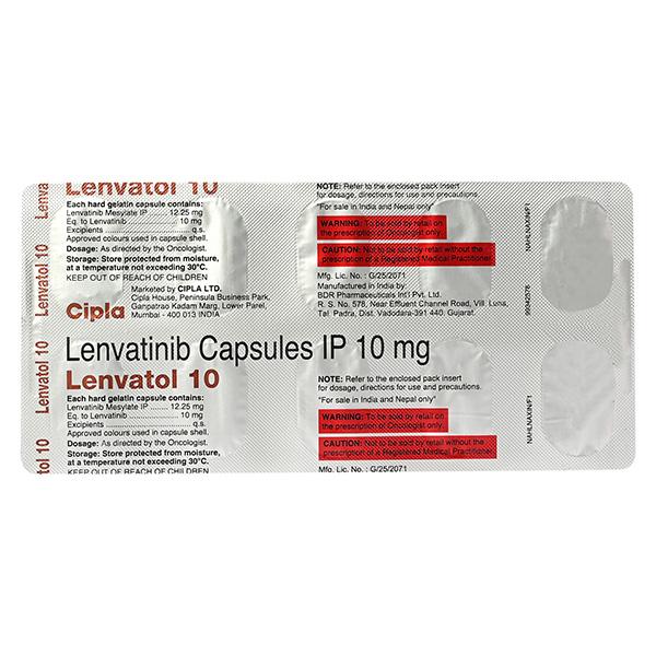 LENVATOL 10MG CAPSULE