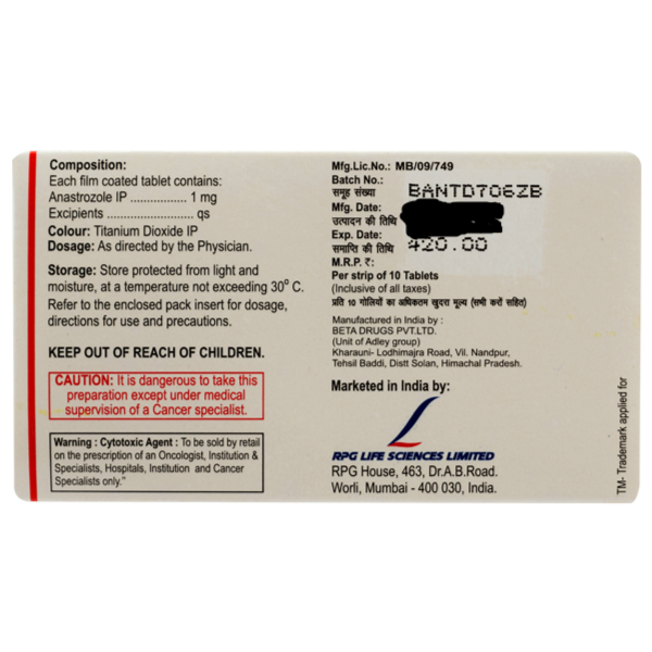 ANARZOLE 1MG TABLET