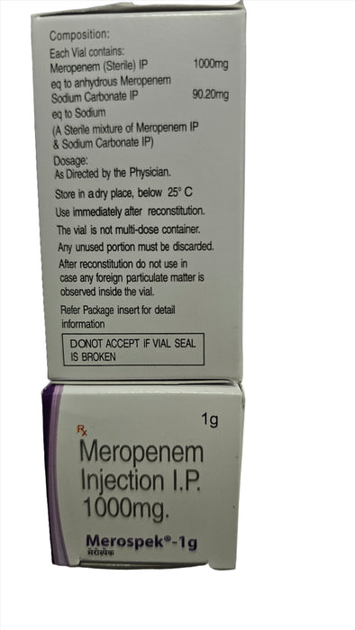 MEROSPEAK 1 GM INJECTION MEDICIN