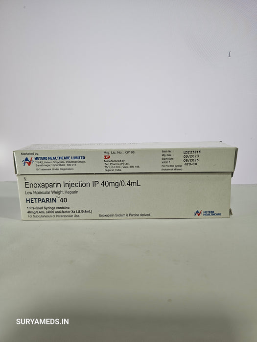 HETPARIN 40MG INJECTION