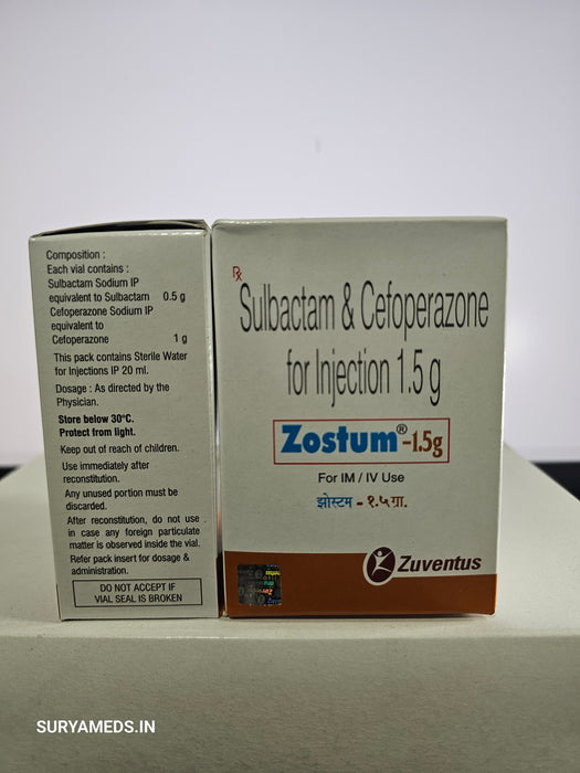 ZOSTUM 1.5 GM INJECTION