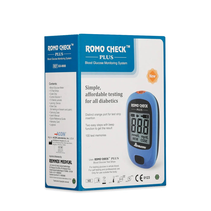 ROMSONS Romo Check Plus Blood Glucometer