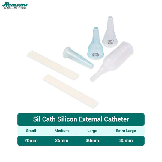 ROMSONS Sil Cath Silicon External Catheter