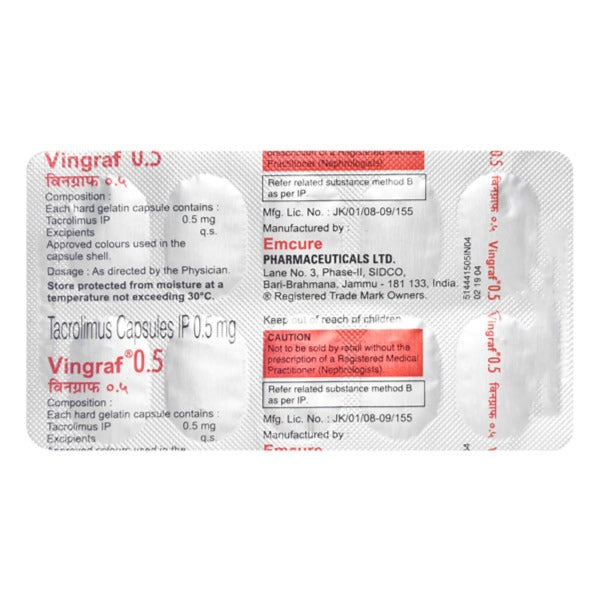 VINGRAF 0.5MG CAPSULE