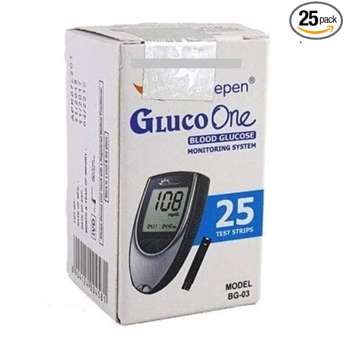 Dr Morepen BG-03 Blood Glucose Test Strips - 25 Strips Pack of 25