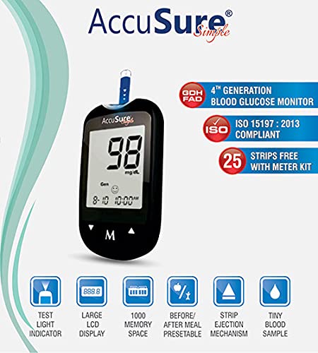 ACCUSURE BLOOD GLUCOSE MONITORING SYSTEM (SIMPLE)